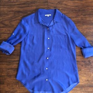 Broadway & Broome blue blouse